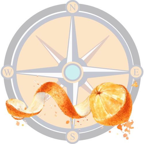 wisdom teachings wheel with orange zest