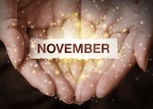 November with transformative sparkles