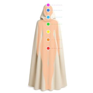 Cloak with chakra colours